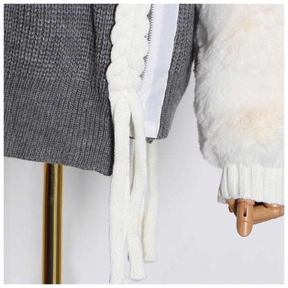 The Shelanna Faux Fur Accent Sweater - Picture 8 of 8